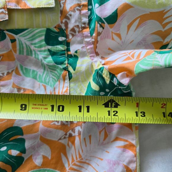 Janie and Jack Boys Hawaiian Button Up Shirt Size 3 Short Sleeve Tropical - Picture 5 of 6